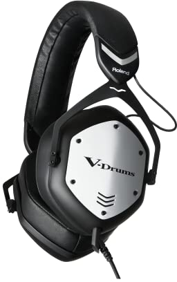 Roland VMH-D1 Cuffie per V-Drums | Progettate da Roland & V-Moda per le V-Drums & Tutte le Batterie Elettroniche | Suono Immersivo | Massimo Comfort | Cavo Lungo Per Suonare Senza Intoppi