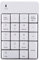 BONKZEBU Pavé Numérique sans Fil 2,4 GHz, Mini Clavier Portable 18 Touches avec Récepteur USB pour Ordinateur Portable et Bureau, Blanc, Plastique, Batterie Non Incluse