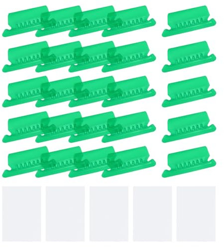 QUARKZMAN Hängende Registerreiter 2-Zoll-Registerreiter und Einsätze aus Kunststoff für klare Registeretiketten für hängende Ordner grün 200 Stück
