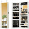 Avilia Specchio Portagioie da Parete 110x37x10 cm – Armadio Portagioielli Salvaspazio in MDF Robusto con Chiusura a Chiave – Montaggio su Porta o Parete, Organizer Gioielli e Accessori
