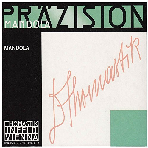 Thomastik Einzelsaite E 170mittel (1 Paar) poliertes Chromstahlband, flatwound für Mandola Präzision Satz 174mittel