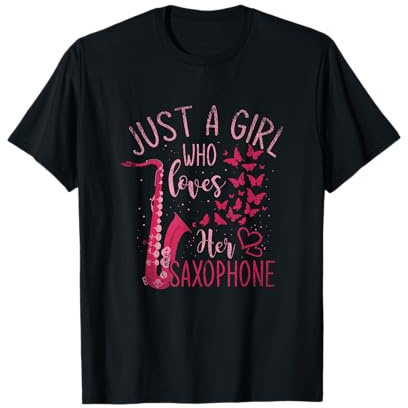 Saxophoniste Cadeau Pour La Femme Saxophone T-Shirt