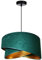 FKL DESIGN Home Deco – Pendelleuchte Esstisch – Hängeleuchten & Pendelleuchten – Deckenlampe Hängend – Lampenschirm Hängelampe- Esszimmerlampe, Wohnzimmer, Küchenlampe, Dunkelgrün - E27, Serie TAD31