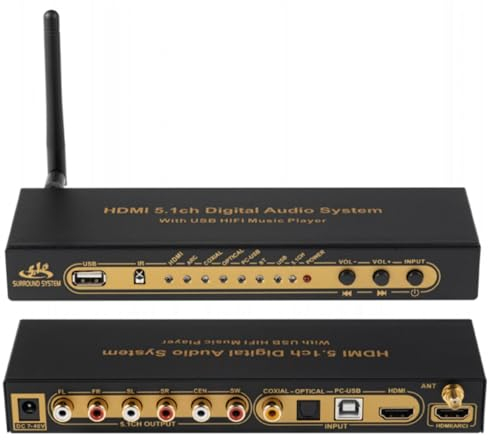 hdmi 5.1 Audio Converter Decoder DAC DTS AC3 flac PCUSB APE 4K * 2K extractidor de audio convertidor digital SPDIF ARC