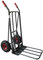 Ravendo Profi Sackkarre klappbar Transportkarre 250kg mit Easy-Tip-Funktion (Easy-Tip für leichtes Kippen und 50% Gewichtsbelastung, hochwertiges Luftrad, zusätzliche Ladefläche) Grau, sehr robust