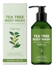 Tea Tree Body Wash & Soap, Antibacterial Body Wash, Anti-Mite Shower Gel & Soap, Gentle Cleansing With Tea Tree Oil for Men & Women (1, A)