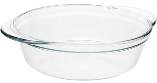 Pyrex Deep Pie Plate 9.5 Inch 2.5 Quart Glass Baking Dish - Made in USA | Deep