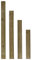 Gartenwelt Riegelsberger 10 Stück Zaunlatte aus Nadelholz kesseldruckimprägniert Höhe 80 cm Typ F 20x90 mm
