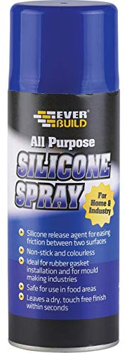 PACK 12 Everbuild Silicone Spray Lubricant High Performance Multi Purpose 400ml