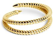 SINGULARU - Anillo Doble Twist - Anillo Ajustable - Plata de Ley 925 con Acabado Baño de Oro de 18 Kt. - Talla Unica - Joyas para Mujer - Hecho en España