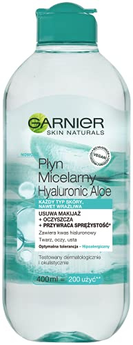 Garnier Skin Naturals Micelarflüssigkeit, Hyaluronic Aloe jeder Hauttyp, auch empfindlich, 400 ml