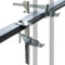 LEcylankEr Support de Parasol Etendu, Fixation de Parasol pour Table, Support de Parasol en Métal pour Balcon Parasol Plage Pêche Terrasse Balcon, Plage de Serrage 0-20cme
