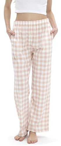 SAMGU Bas de pyjama Femme Pantalon de pyjama, Coton Pantalons de nuit, Doux et confortable Imprimé Pantalons de détente pour femmes Pajama Pants