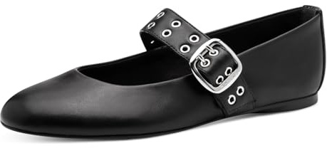Tamaris Femme Damen Ballerina Strap 1-22169-45 Ballerines, Noir, 38 EU