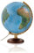 R4 gold: R4 gold Globus mit 3-D-Oberfläche: Tischglobus mit 3-D-Oberfläche, Doppelbild, dunkler Holzfuß, Metallmeridian (Globus 3D-Oberfläche)