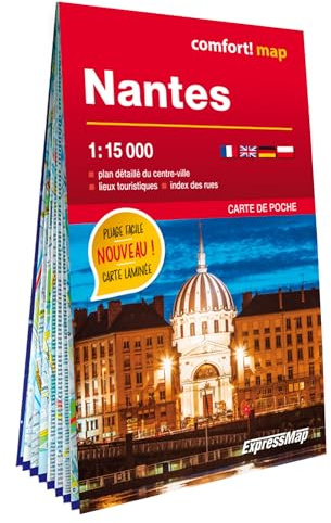 Nantes 1/15.000 (carte format poche laminée - plan de ville)
