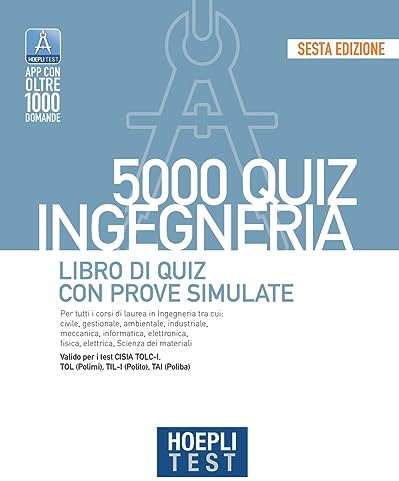 Hoepli test. 5000 quiz. Ingegneria. Libro di quiz con prove simulate