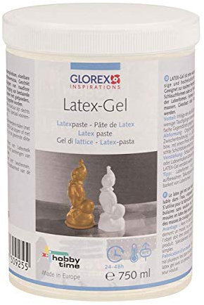 GLOREX 6 2305 40 - Latex - Gel, Latexpaste, 750 ml, natürliche, lufthärtende Formbaumasse auf 1-Komponenten-Wasserbasis vom Kautschukbaum
