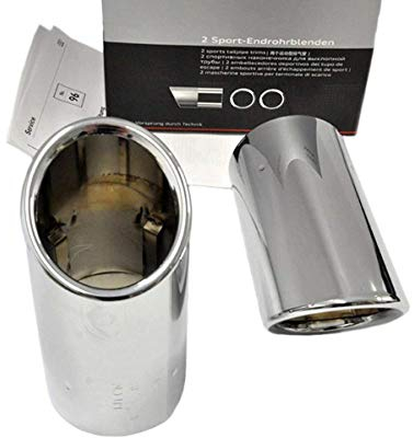 Original Audi TT 8J Auspuff Endrohre Auspuffblenden S-Line Soppelendrohr Edelstahl poliert 8J0071761