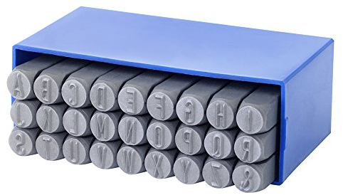 GRAVUREM-SR Standard-rund Schlagbuchstaben, Schlagstempel, Prägestempel, Einschlagbuchstaben - Buchstaben A-Z,& / 4mm