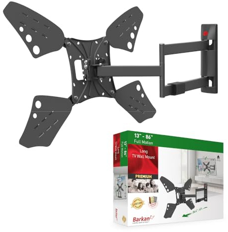 Barkan 3400L Wandhalterung für Flach- und Curved-TVs 81,28cm (32 Zoll) - 177,8cm (70 Zoll) weiß