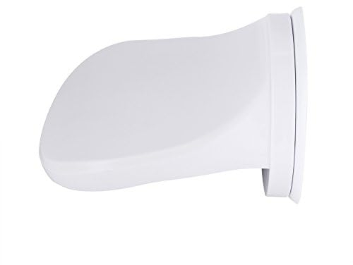 Zerodis Fußstütze mit Saugnapf, Kunststoff, Weiß, für Badezimmer, Dusche, Rasierhilfe, Winkel-Design, Ca. 15,5 cm hoch