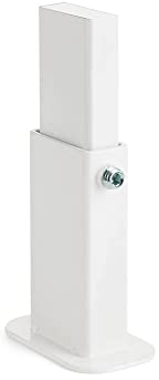 MB Pied Ajustable Sans Perçage pour Radiateurs Tubulaires - Capacité 200kg, Montage Facile, Antidérapant, Design Compact, Facile à Nettoyer, Réversible - 1 pièce