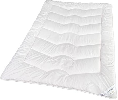 Traumschloss Faserbettdecke Premium Bettdecke Microfaser Polyesterfaser - weiß Mono-Bett 135x200 normal