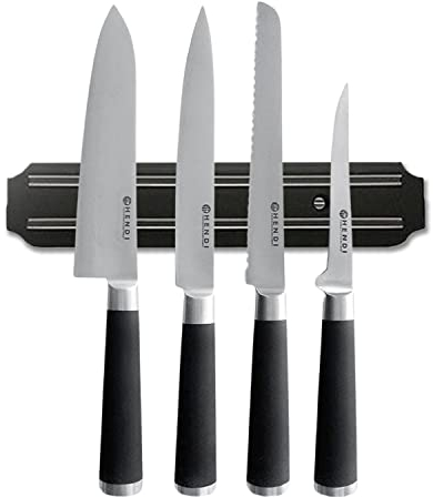 BLADO Magnetic Knife Holder for Wall 20cm (8) – Magnetic Knife Rack with Ultra Strong Magnet – Space Saving Utensil Holder for All Kitchen Accessories, Tools and Keys (Metal)