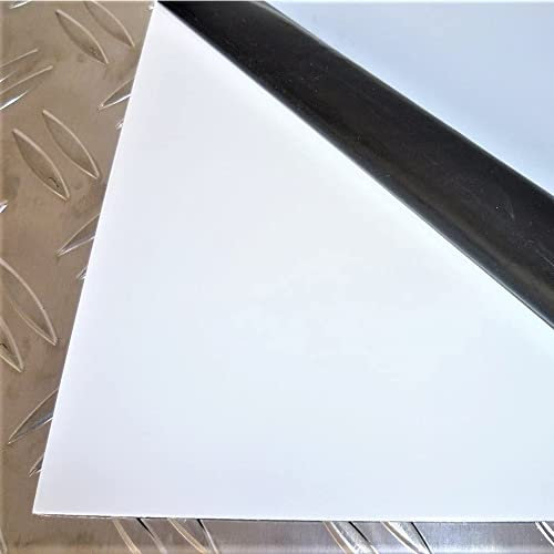 B&T Metall Tôle d'acier galvanisée revêtue par pulvérisation blanche de 0,75 mm d'épaisseur - Tôle d'acier magnétique laquée - Blanc RAL 9016 à découper.