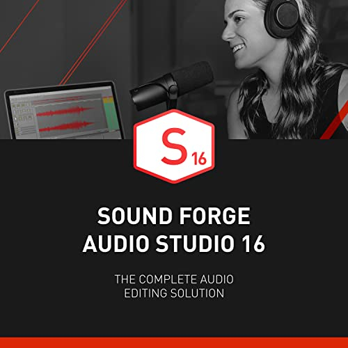 SOUND FORGE Audio Studio 16 - Das Multitalent fur Recording, Audio Editing, Restauration & Mastering | Audio Studio | PC Aktivierungscode per Email