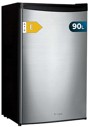 Cecotec Nevera Pequeña Frigorífico Mini 91L 1 Puerta Bolero Coolmarket TT Origin 90 Inox E. Frigorífico Sobremesa, 83cm de Alto y 47cm de Ancho, Bajo Consumo, Temperatura Regulable
