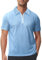 zitysport Poloshirts Herren Kurzarm Regular Fit Polo Hemd Schnelltrocknend T-Shirts Sommer Sport Funktionsshirt Leicht Golf Reißverschluss Polo Shirt Männer(Mittagsblau-XL)