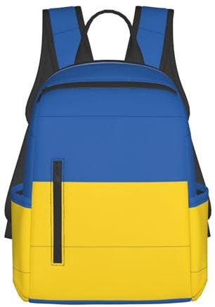OdDdot Rucksack mit Flagge der Ukraine, leicht, Reisen, lässig, Tagesrucksack, Laptop-Rucksack für Damen und Herren, Flagge der Ukraine, One size
