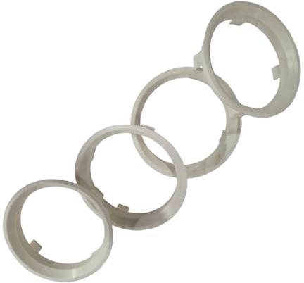 4 anelli di centraggio per cerchioni in alluminio da 60,1 mm a 56,6 mm, adatti per cerchioni in alluminio AEZ, DEZENT, DOTZ, ENZO con foro centrale da 60,1 mm, compatibili con Chevrolet, Fiat, Opel