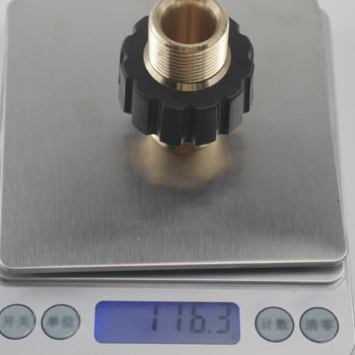 Adaptador de limpiador de alta presión de latón macizo resistente, conversión M22 de 14 mm a 15 mm (M22 14 mm)