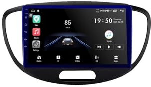 LDFREBCX Compatibile con Hyundai i10 2007-2013 KK5 Lettore video multimediale Android Auto Carplay Navigazione Registratore a nastro 2Din DVD no DVD 4G