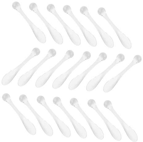 EPIGEIST 20pezzi Spoon Cosmetici Massaggiatore Occhi Per Cura Viso Paletta Per Crema Viso e Maschere Strumento Durevole e Portatile Per Antirughe