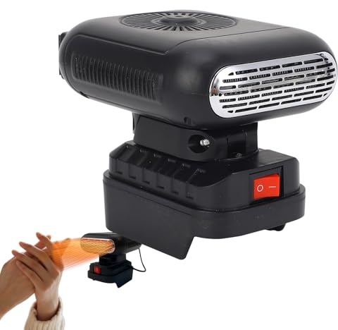 Calentador de Coche,Dispositivo De Calefacción Silencioso Con Batería - Descongelador de Parabrisas para Vehículos,Para Talleres Dormitorios Camping Conductores Coches Camiones Caravanas SUV