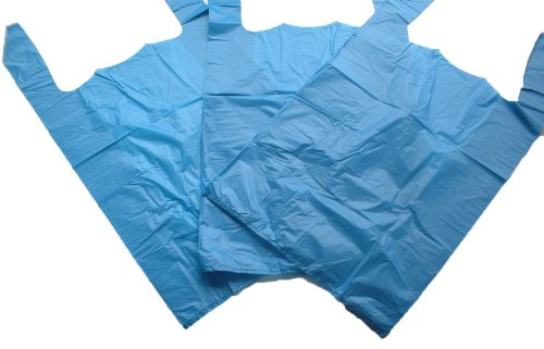 GP Globe Packaging Lot de 100 sacs de transport solides en plastique Bleu 27,9 x 43,2 x 53,3 cm