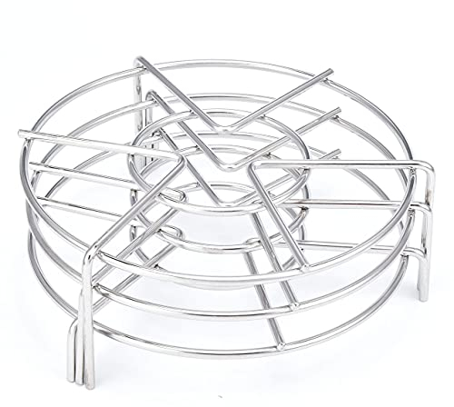 Alele Steam Rack 7Inch Trivet Stainless Steel Steaming Rack Electric Pressure Cooker steam Rack Stand for Instant Pot Pressure Cooker Food Heating 3Pack