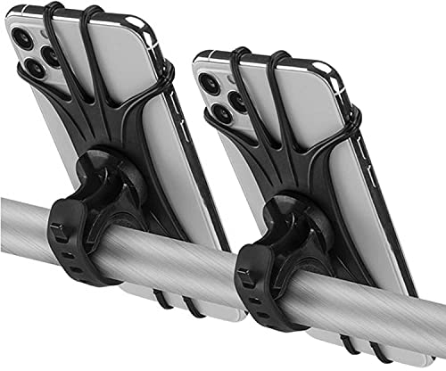 Kinizuxi Handyhalterung für Fahrrad und Motorrad - Universal 360° Drehung Outdoor Halter für iPhone 13 12 11 Pro Max, Samsung, Smartphone (2 Stück)
