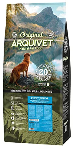 ARQUIVET Original Puppy Junior – 20 kg – Huhn & Reis für Welpen Aller Rassen – Futter für Junge Hunde oder trächtige Mütter – Trockenfutter für Hunde – Hundefutter