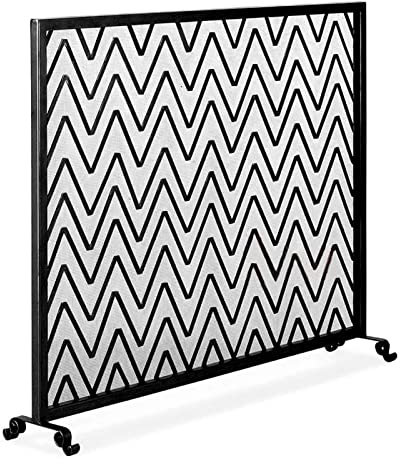 Schermi decorativi Griglia per caminetto Parascintille stile retrò Parascintille in metallo in ferro battuto Porta Parascintille Accessori per caminetti Decorazione domestica Camino Parascintill