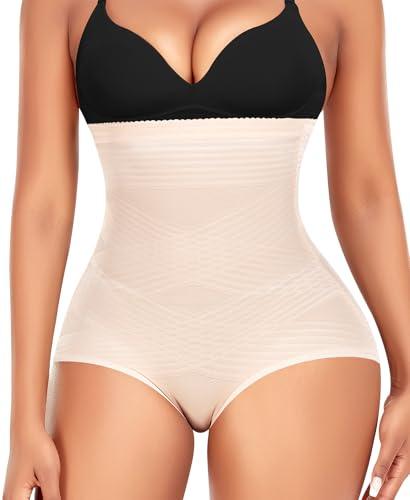 YARRCO Panty Gainant sans Couture 14-XL Gaine Ventre Plat Gaine Amincissante (Beige-Basic,M)