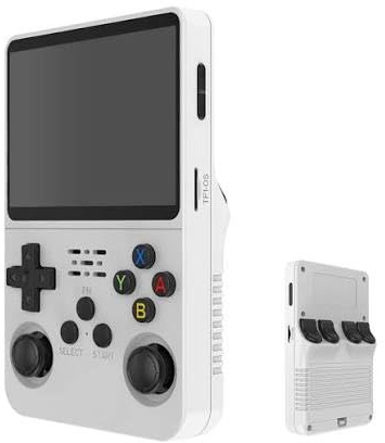 Console di gioco portatile retrò, R36S, display IPS da 3,5 pollici, scheda TF da 64/128 GB, oltre 20.000 giochi, con sistema Linux open source