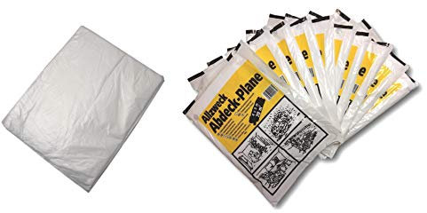 10 x Large Plastic Polythene Dust Sheet for Decorating 4m x 5m / 13ft x 16ft Painting Masking Covering Furniture (10 x Large Plastic Polythene Dust Sheet