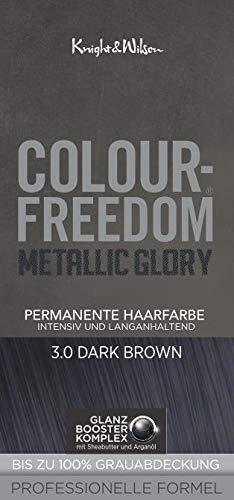 Colour Freedom Metallic Glory | Dark Brown 3.0 | permanente Haarfarbe | 1er Pack (1x 75ml + 50ml + 15ml)