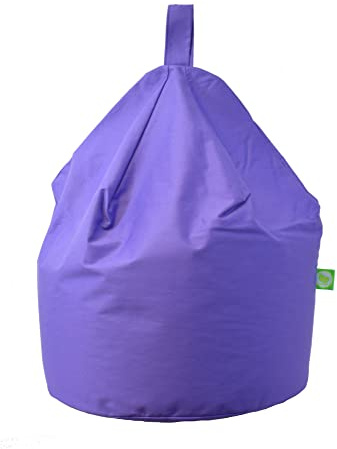 BeanLazy ® 100% Cotton Large Purple Lilac Bean Bag With Filling