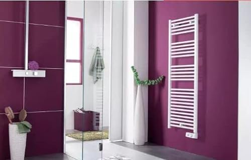 Atlantic, Radiateur sèche-serviettes électrique 2012 digital étroit 0500W blanc, équipé d'un boîtier de commande digital et d'une barre de portage additionnelle de série